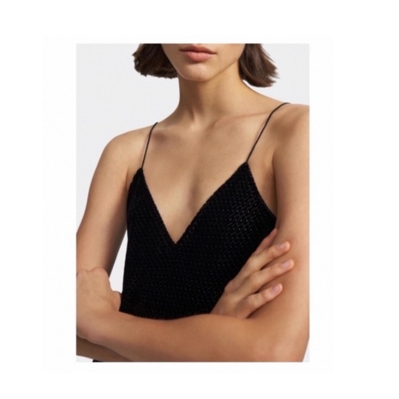 Theory Velvet Easy Slip Tank in Black. - Picture 1 of 10
